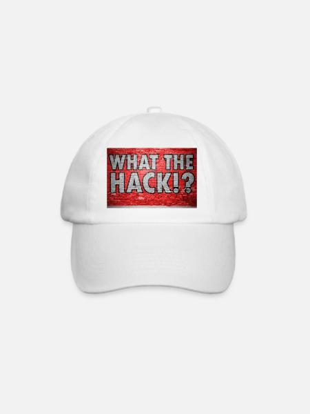 What The Hack!? Graffiti - Baseballkappe - Weiß/Weiß