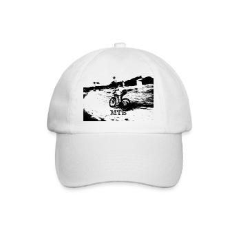 mtb mtb bmx - Baseballkappe - Weiß/Weiß - Vorne