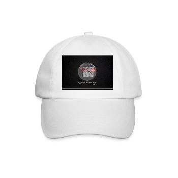 Laser Eyes 2 - Baseballkappe - Weiß/Weiß - Vorne