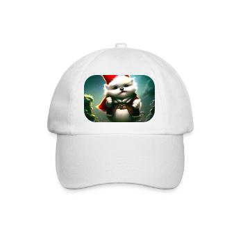 Christmas Gnome - Baseballkappe - Weiß/Weiß - Vorne