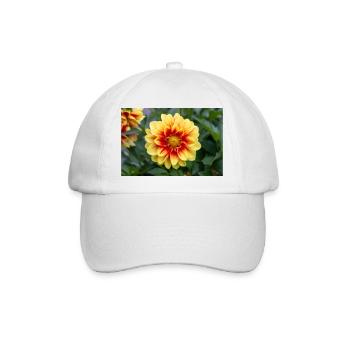 Dahlia (in german Dahlie) Dahlia - Baseballkappe - Weiß/Weiß - Vorne