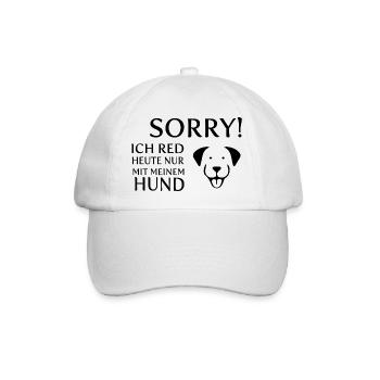 Dog Hund - Baseballkappe - Weiß/Weiß - Vorne