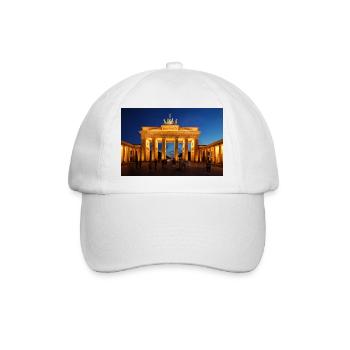 Brandenburger Tor - Baseballkappe - Weiß/Weiß - Vorne