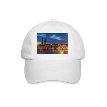 Binnenalster - Baseballkappe - Weiß/Weiß - Vorne
