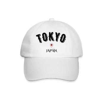 Tokio Japan - Baseballkappe - Weiß/Weiß - Vorne