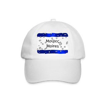 mg kriti ortsschild moires - Baseballkappe - Weiß/Weiß - Vorne
