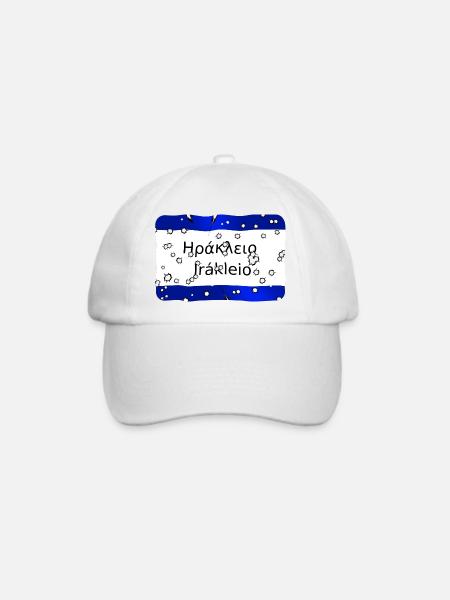 irakleio - Baseballkappe - Weiß/Weiß