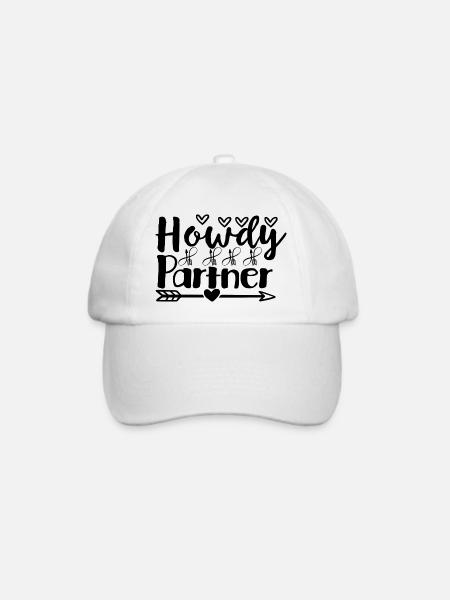 Howdy Partner - Baseballkappe - Weiß/Weiß