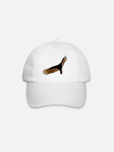Raptor am Himmel im Flug - Baseballkappe - Weiß/Weiß