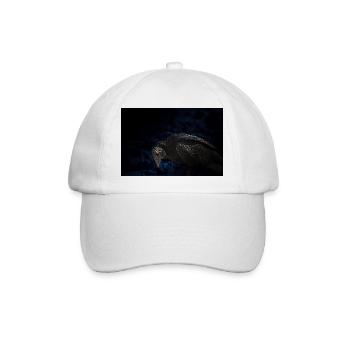 Der schreckliche Geier mit dem roten Auge - Baseballkappe - Weiß/Weiß - Vorne