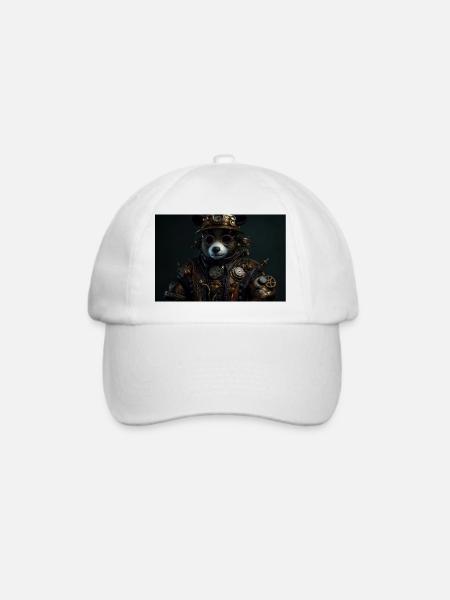 Panda 4 - Baseballkappe - Weiß/Weiß