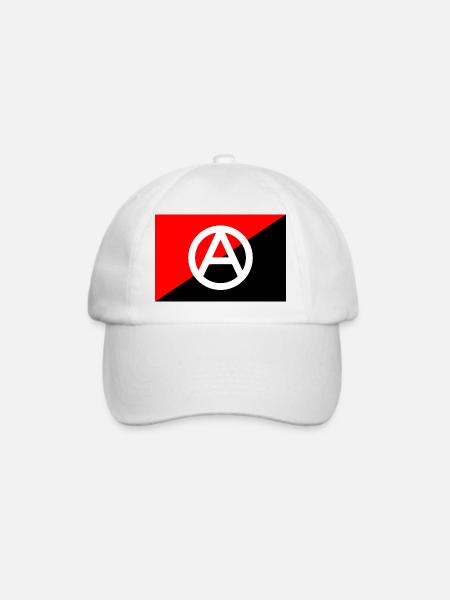 Anarchie - Baseballkappe - Weiß/Weiß