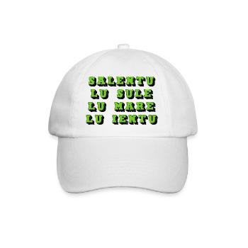 Salento lu sule lu mare lu ieuntu - Baseballkappe - Weiß/Weiß - Vorne