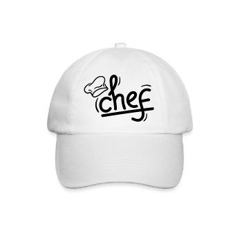 Küchenchef 1 - Baseballkappe - Weiß/Weiß - Vorne