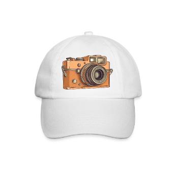 Analog Kamera - Baseballkappe - Weiß/Weiß - Vorne