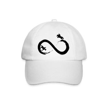 Endloses Reiten - Baseballkappe - Weiß/Weiß - Vorne