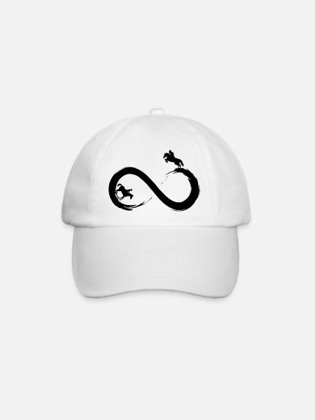 Endloses Reiten - Baseballkappe - Weiß/Weiß