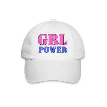 Frauenpower - Baseballkappe - Weiß/Weiß - Vorne