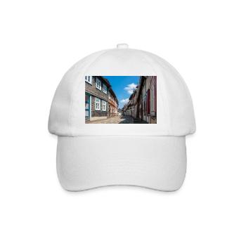 Altstadt Goslar Niedersachsen - Baseballkappe - Weiß/Weiß - Vorne