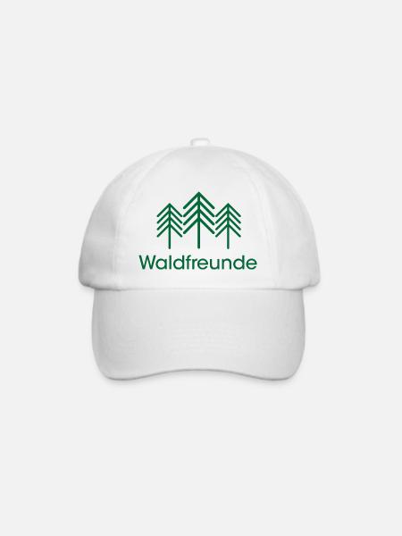 Waldfreunde Logo icon Gemeinschaft Symbol Bäume - Baseballkappe - Weiß/Weiß