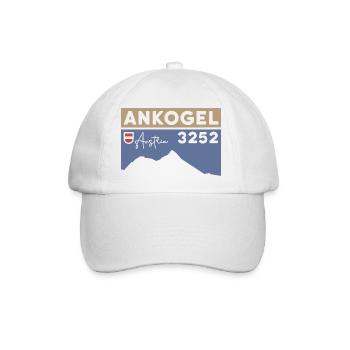 Ankogel Mallnitz Hohe Tauern Skigebiet Wanderung - Baseballkappe - Weiß/Weiß - Vorne