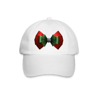 Weihnachten Fliege weihnachtlich Weihnachtsbaum - Baseballkappe - Weiß/Weiß - Vorne