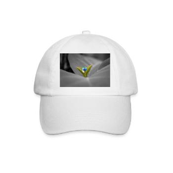 Der Marmor auf der Pflanze - Baseballkappe - Weiß/Weiß - Vorne