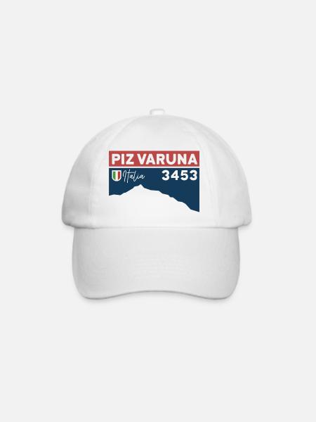 Piz Varuna Skitour Skigebiet Wandern Normalweg - Baseballkappe - Weiß/Weiß
