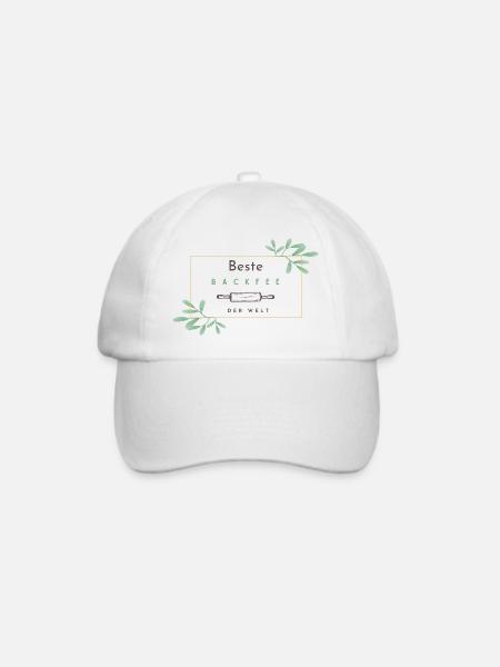 Geschenk für Backfee - Baseballkappe - Weiß/Weiß