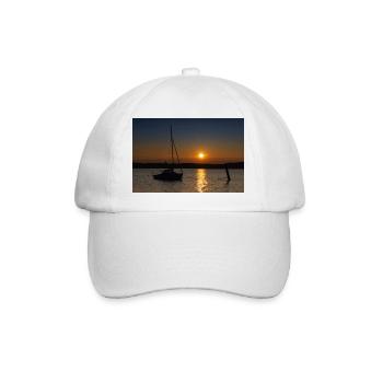 Sonnenuntergang am Ammersee - Baseballkappe - Weiß/Weiß - Vorne