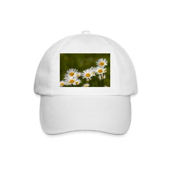 Margeriten - Baseballkappe - Weiß/Weiß - Vorne