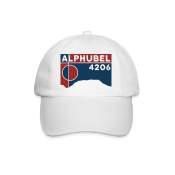 Alphubel Besteigung mit Bergführer Route Zermatt - Baseballkappe - Weiß/Weiß - Vorne