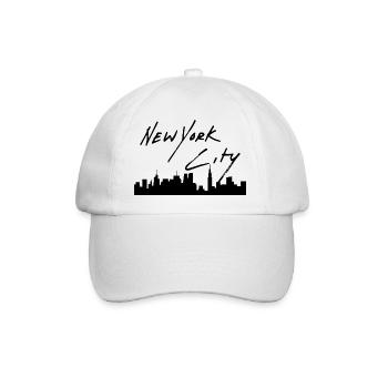 New York - Baseballkappe - Weiß/Weiß - Vorne