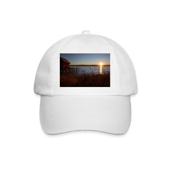 Sonnenaufgang am Ammersee - Baseballkappe - Weiß/Weiß - Vorne