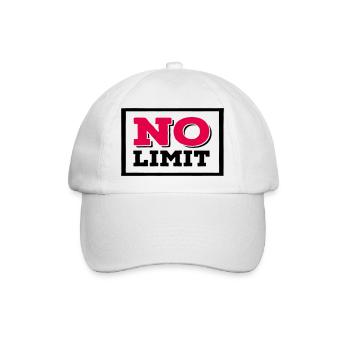 NoLimit - Baseballkappe - Weiß/Weiß - Vorne