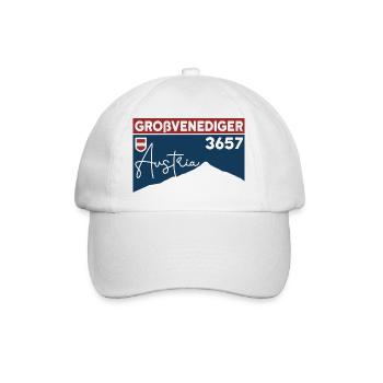 Großvenediger Tour Skitour Bergtour Normalweg - Baseballkappe - Weiß/Weiß - Vorne