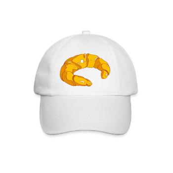Kipferl Frühstückskipferl Zuckergoscherl Hörnchen - Baseballkappe - Weiß/Weiß - Vorne