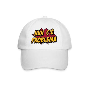 Römische Redewendungen "Es gibt kein Problem" v.001 - Baseballkappe - Weiß/Weiß - Vorne