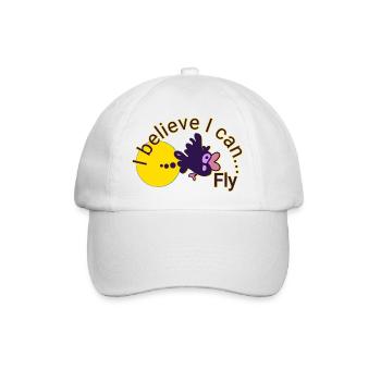 Fliegender Vogel - Baseballkappe - Weiß/Weiß - Vorne