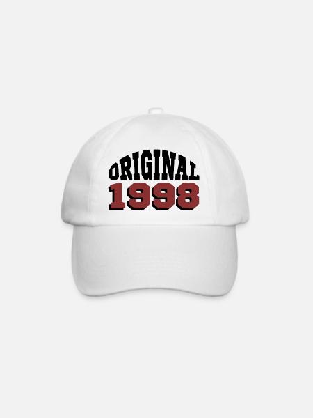 Ursprünglich: 1998 - Baseballkappe - Weiß/Weiß