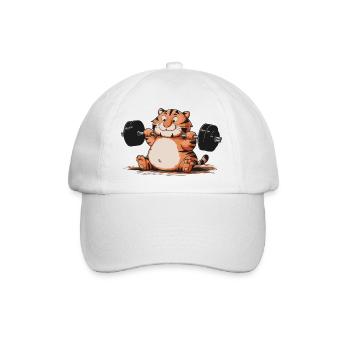 TIGER FITNESSSTUDIO - Baseballkappe - Weiß/Weiß - Vorne