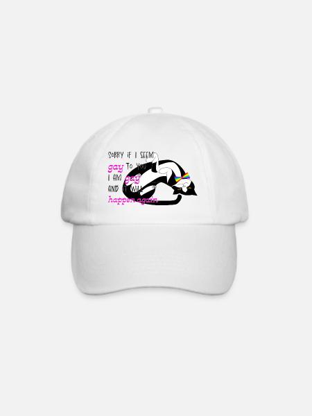 Ich bin schwul und es wird wieder passieren - Baseballkappe - Weiß/Weiß