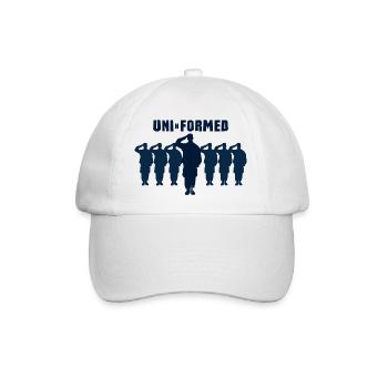 Uni-n-formed Uni-n-formiert - Baseballkappe - Weiß/Weiß - Vorne