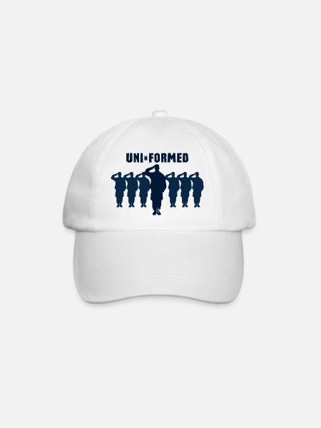 Uni-n-formed Uni-n-formiert - Baseballkappe - Weiß/Weiß