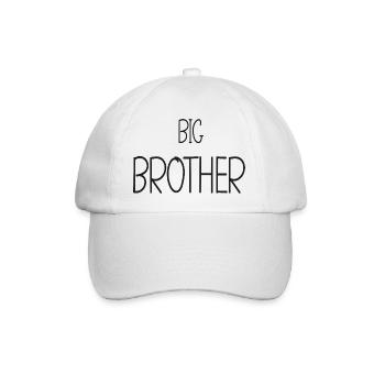 Großer Bruder - Großer Bruder - Großes Herz - Baseballkappe - Weiß/Weiß - Vorne