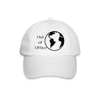 Out of office - Baseballkappe - Weiß/Weiß - Vorne