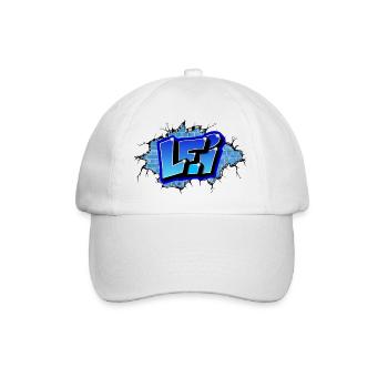 GRAFFITI VORNAME LEI DRUCKBAR VON MAX THE TAGGER - Baseballkappe - Weiß/Weiß - Vorne