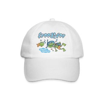 Taucherfrosch - Baseballkappe - Weiß/Weiß - Vorne