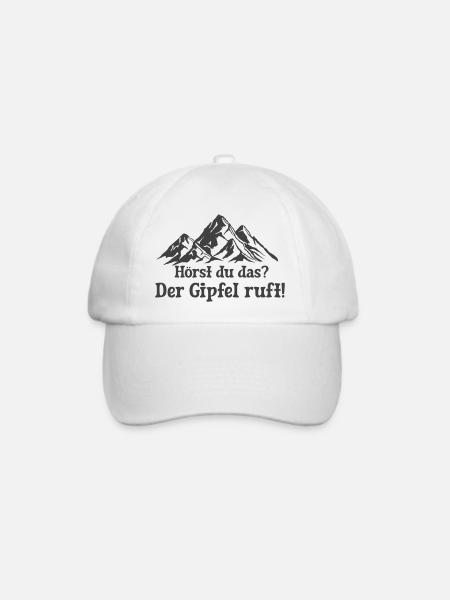 der Gipfel ruft - Baseballkappe - Weiß/Weiß