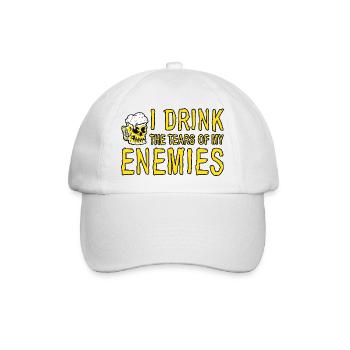 I Drink The Tears Of My Enemies 4 - Baseballkappe - Weiß/Weiß - Vorne